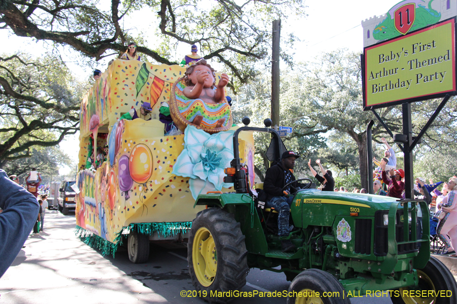 2019 the Krewe of King Arthur Parade presents "And the Arthur Goes To