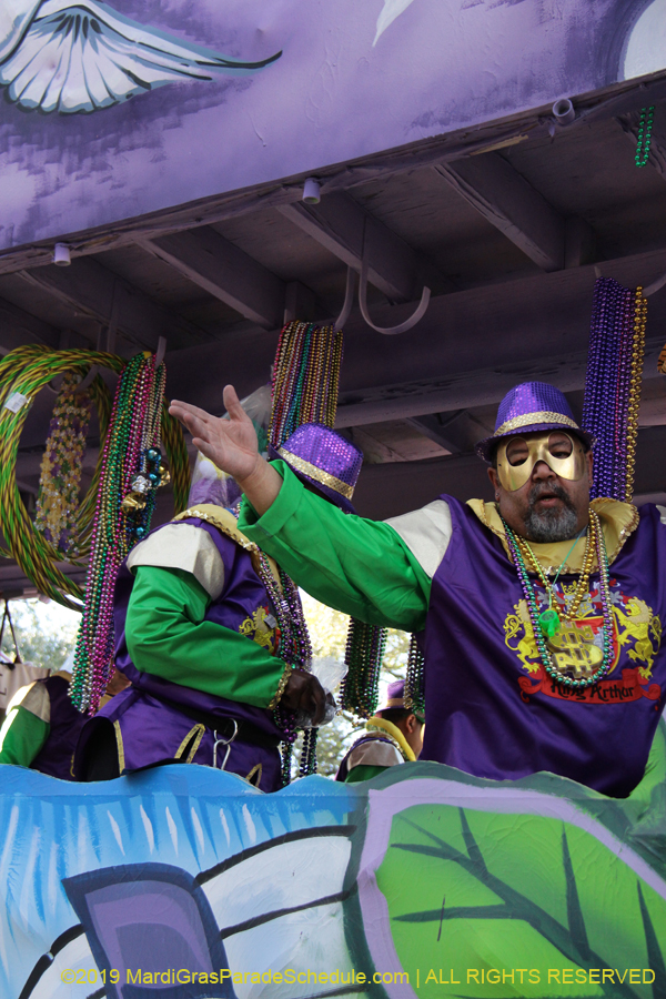 2019 the Krewe of King Arthur Parade presents "And the Arthur Goes To