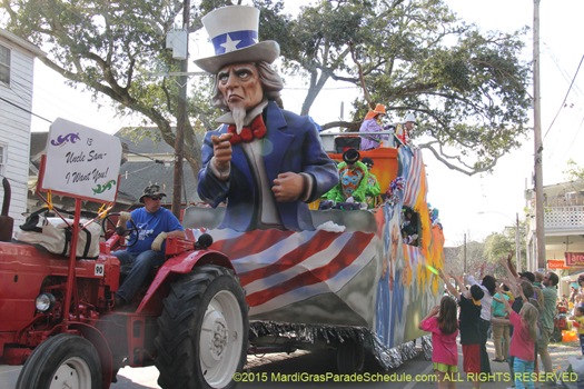 Uncle Sam float - photo by Jules Richard