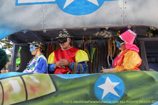 New Orleans Mardi Gras parade, Krewe of Alla 2015 - photo by Jules Richard