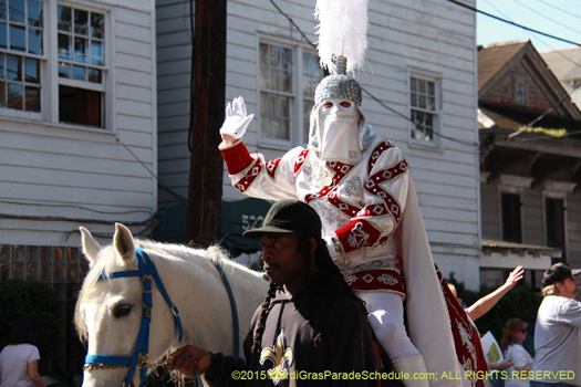 Captain of Krewe of Carrollton, circe 2015 - photo by Jules Richard