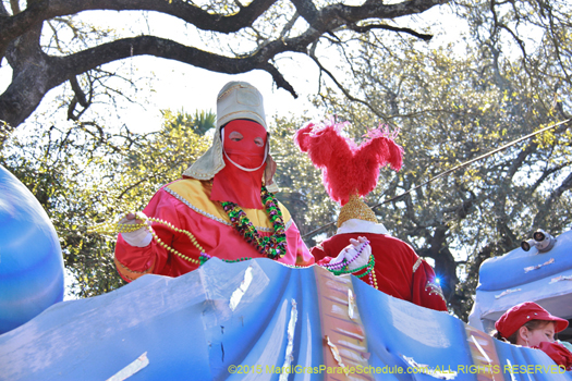 crowd catching throws Mardi Gras parade Pontchartrain - photo by Jules Richard