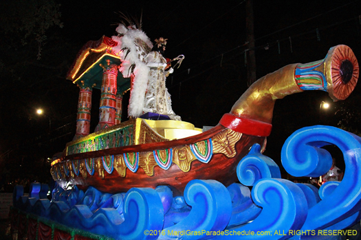 Krewe of Cleopatra roll in New Orleans for Mardi Gras - photo by Jules Richard