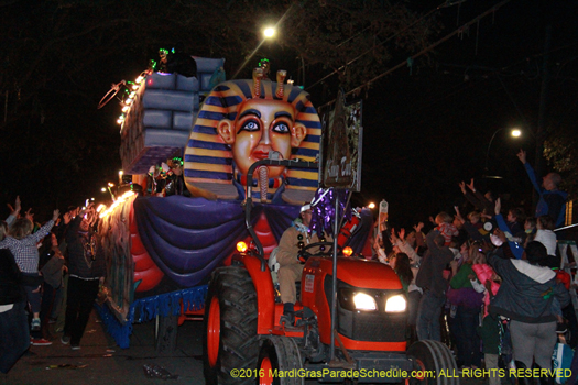 Is that king tut in the krewe of cleopatra parade? - photo by Jules Richard