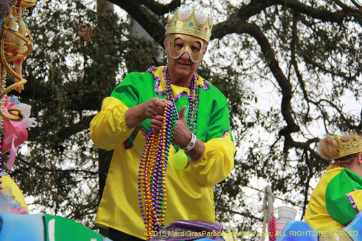 Throw me something Mister! Mardi Gras New Orleans - photo by Jules Richard