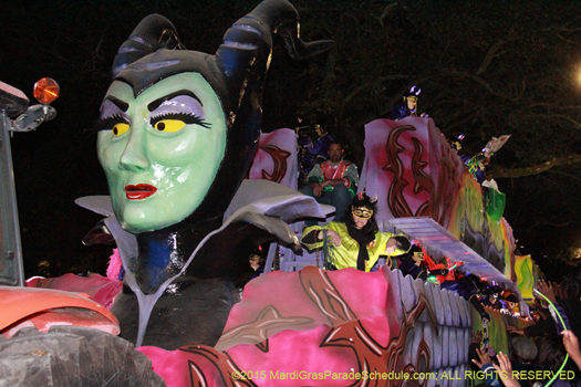 Malicifent makes her grand appearence in the Krewe of Cleopatra parade - photo by Jules Richard