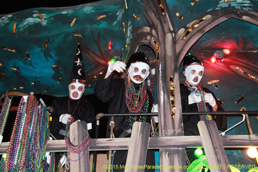 Masked riders in the Mystic Krewe of Druids - photo by Jules Richard