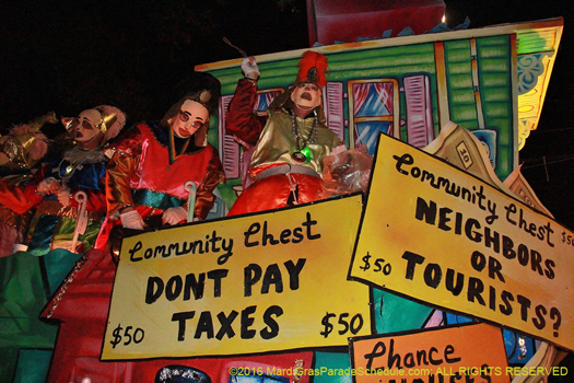 It's a monopoly, Mardi Gras, New Orleans - photo by Jules Richard
