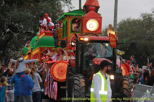 The Smokey Mary train in the Krewe of Orpheus - photo by Jules Richard